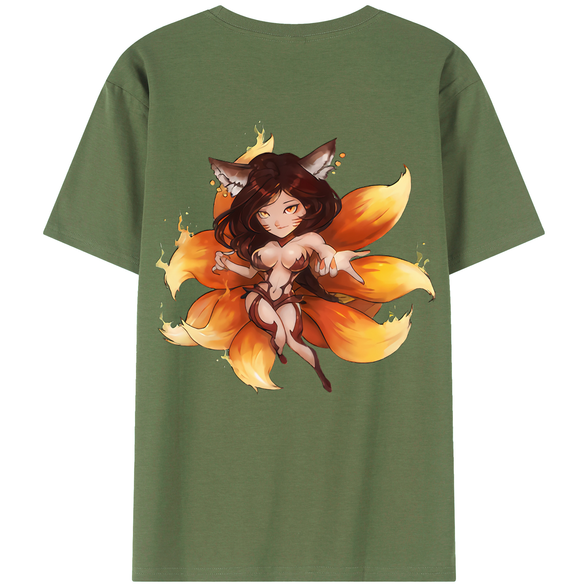 （画像用） リーグ・オブ・レジェンド League of Legends LOL 綿100％ メンズ半袖Tシャツ（バックプリント） 通気性